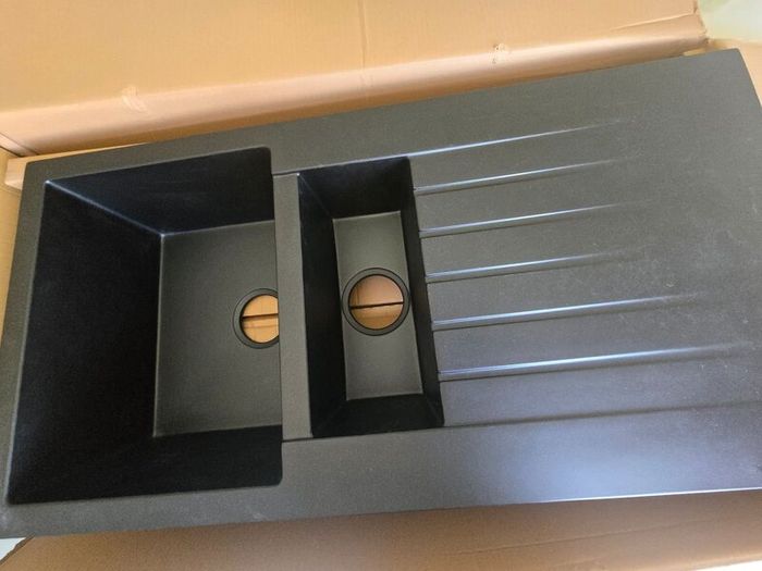 Black Kitchen Sink, 1.5 bowl