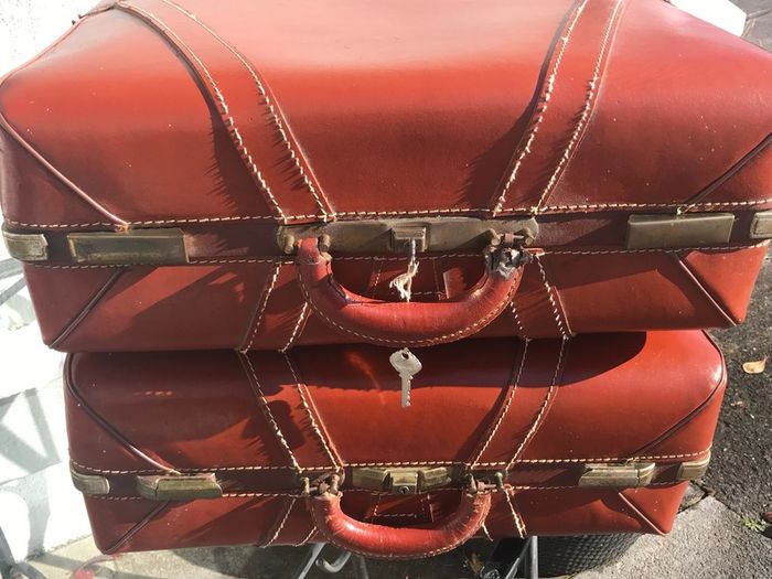 leather suitcases