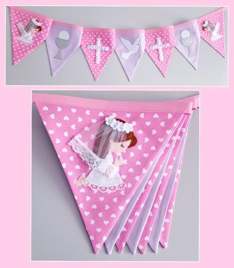Beautiful Personalised Communion Bunting