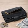 Genuine Leather Pop-Up Card Holder Wallet RFID Blocking Slim Credit Card Case Image 6