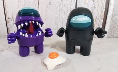 Among Us Crewmate Imposter Action Figurine Purple Monster Toy With Egg Hat Sloth
