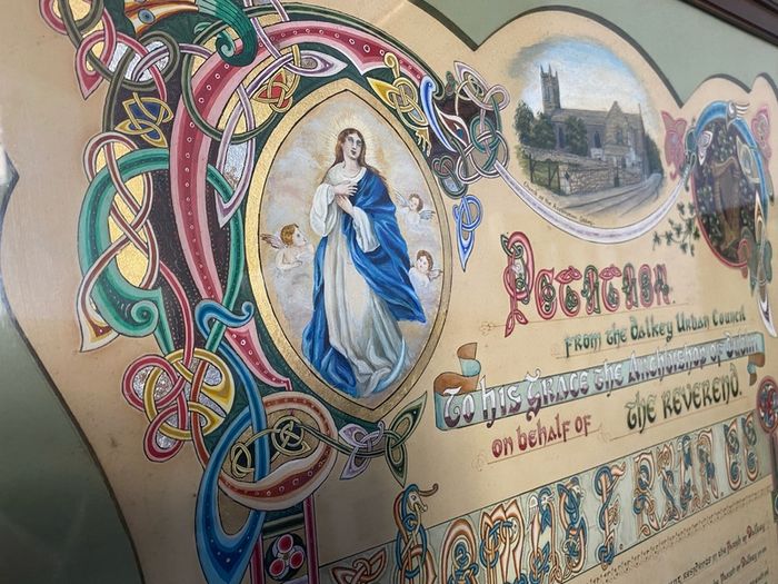 Illuminated Address Petition to Archbishop of Dublin by Alice O'Carolan