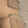 Pair of Two Heavy Vintage Cut Crystal Serving Platters Weight 5kg Total Image 2