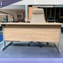 Urban Oak Office Desks With Fixed Drawers NEW Image 3