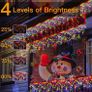 Christmas Icicle Lights Outdoor - Christmas Tree Light Decorations 7.5M 306 LED String Fairy Light Mains Powered Warm White 11 Modes Multicolour Waterproof with Remote Timer for Outside Window (FREE POSTAGE) Image 6