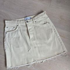&Other Stories Cream Demin Skirt