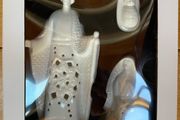 Three piece luxury Porcelain LED Nativity Scene