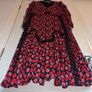 beautiful floral with lace, pleated midi dress Image 2