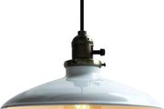 Glighone Pendant Light White Ceiling Light Hanging Lamp E27 Retro Vintage Pendant Light for Bedroom Living Room Dining Table Kitchen Lamp Suspension