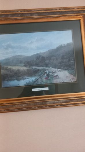 2 Antique style Large pictures and frames