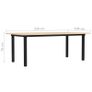 Dining Table 220x100x76 cm Pinewood Image 5