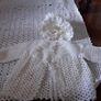 baby white crochet blanket ,jacket, and hat new Image 4