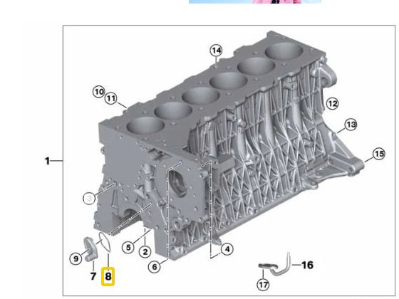 m57 block spraying nozzle gasket