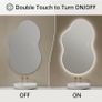 Mirror with LED Lights,100X60cm Irregular LED Bathroom Mirror, Anti-Fog Image 6
