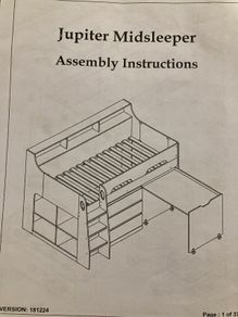 Mid-Height (Mezzanine) Bed