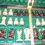 Large antique hand carved chess set Image 3