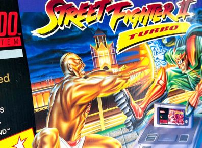 Nintendo SNES Street Fighter 2 Turbo Console - Boxed and Beautiful