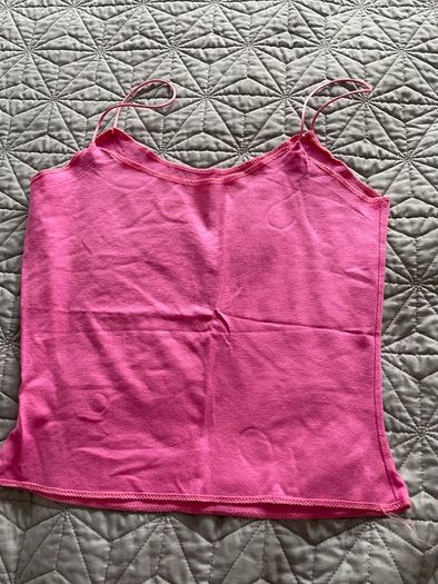 Vintage 1990's Feelgood Paris Top - Floral Pink with Cami  Size S