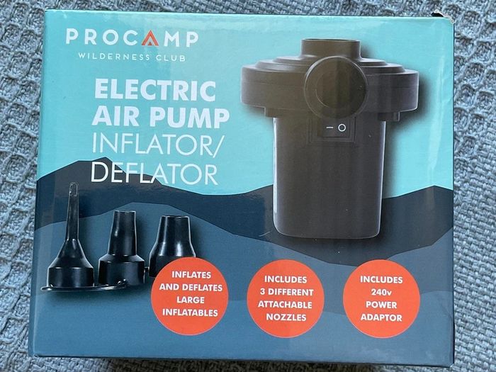 ProCamp Single Inflatable Air Bed + Electric Pump, Camping Guest Bed Bundle