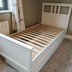 Ikea Hemnes white single bed