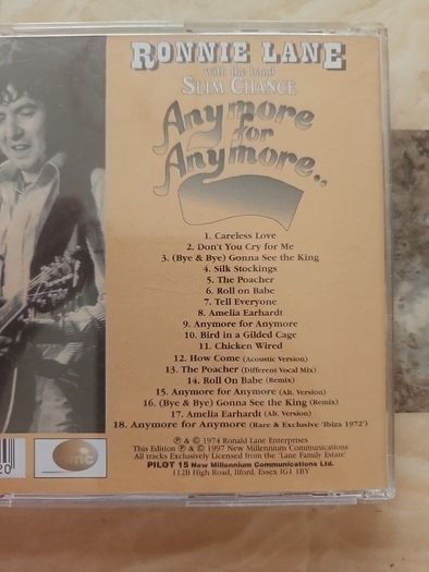 Ronnie Lane CD - Anymore For Anymore