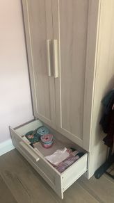 Cot Bed & wardrobe (mamas & papas) matching set
