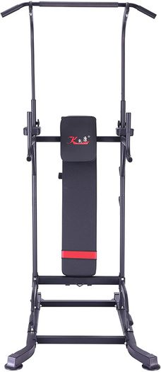 _Power Tower without Bench Home Multi Gym Pull Up Bar Dip Station, Multifunctional Bodybuilding Power Station, Strength Training Fitness Exercise Equipment for Home, Gym, Office