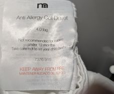 Mothercare cot duvet