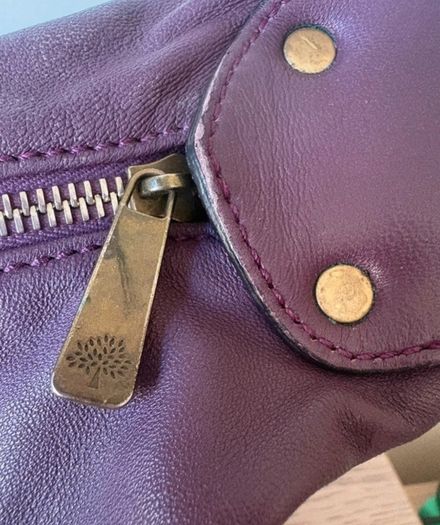 Mulberry Tassle Hobo bag in rich plum