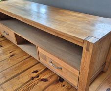 Solid Oak TV Unit - Media Stand - 140cm