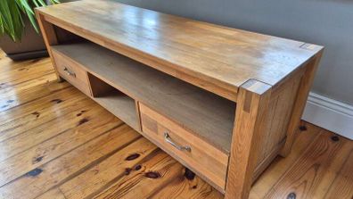 Solid Oak TV Unit - Media Stand - 140cm