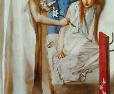 An Original Rare Print from Picture Relics - Ecce Ancilla Domini - 1850 - by ROSSETTI