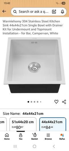 camper van sink