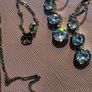Sterling silver triple drop earrings and pendant necklace set  New Image 5