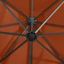 Cantilever Umbrella with Pole and LED Lights Terracotta 250 cm Image 8