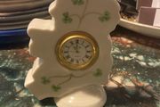 Donegal Parian china Ireland shaped clock free postage