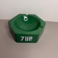 Rare Vintage Wade England 7 Up Ashtray Hexagon - Seven Up Memorabilia Porcelain