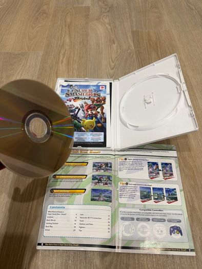Wii games bundle - Mario bros Wii, Smash Bros Brawl, and Sonic Riders