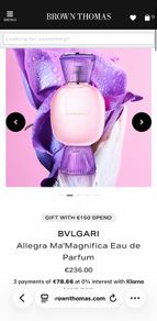 BULGARI Allegra Ma'Magnifica 100ml niche parfum