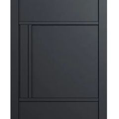 One Door  Brand New Seattle 3-Panel Black Solid Interior Door
