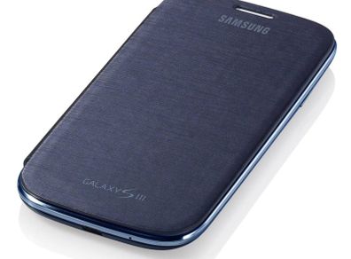 Samsung Notebook Style Flip Cover Case for Samsung Galaxy S3 - Navy