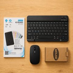 New Bluetooth Wireless Rechargeable Keyboard and light up Mouse Set
