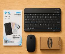 Bluetooth Wireless Keyboard and Mouse Set Rechargeable for iPad Tablet Laptop PC