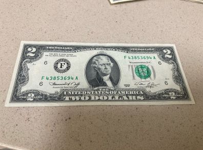USA 1976 2 Dollars Banknote excellent condition
