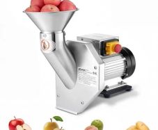 550W Electric Fruit Apple Crusher, SUS304 Desktop Crushing Machine, Grinds Whole Apples Up to 70mm Dia, 60 KG/H Capacity, Cider Press for Apples, Pears, Pineapple, Guava, Carrot, Potato