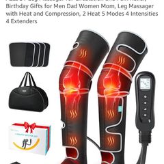 Leg Massager for Circulation and Pain Relief, Leg Massager with Heat and Compression,