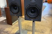 B&amp;W DM303 Bookshelf Speakers + Stands