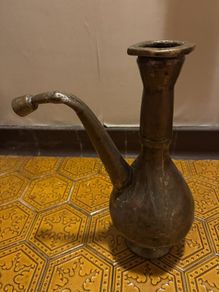 Large Vintage Brass Ewer with Long Spout, 40cm, Eastern Style