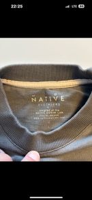NATiVE DENiM  Heavy jersey knit T-shirt Grey  Size large  6.2 oz per square yard