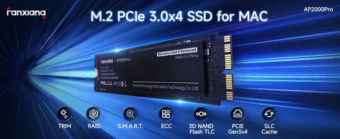1TB SSD NVMe PCIe Gen3x4 for macbook imac pro mini air 12+16